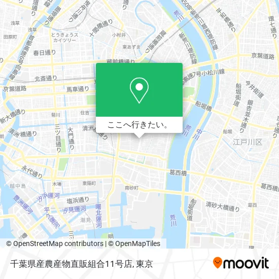 千葉県産農産物直販組合11号店地図