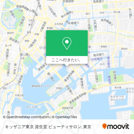 キッザニア東京 資生堂 ビューティサロン地図