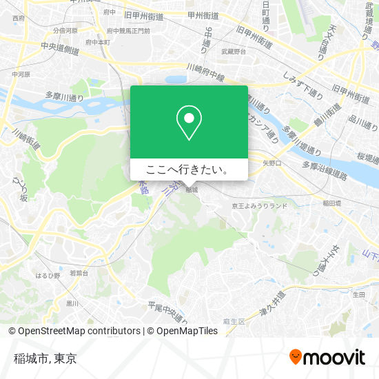 稲城市地図