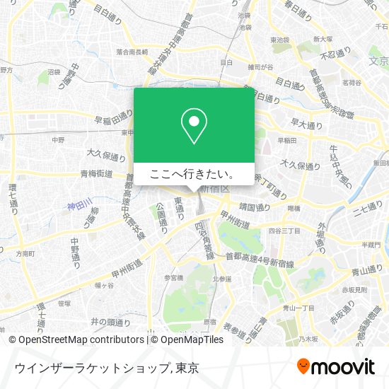 ウインザーラケットショップ地図