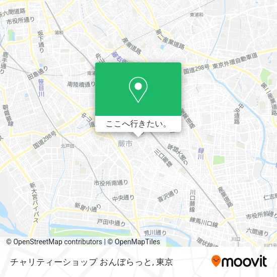 チャリティーショップ おんぼらっと地図