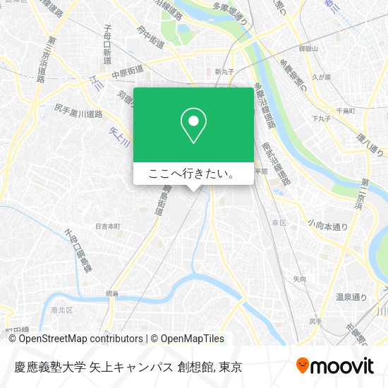 慶應義塾大学 矢上キャンパス 創想館地図