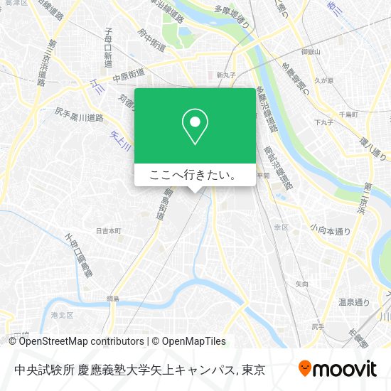 中央試験所 慶應義塾大学矢上キャンパス地図