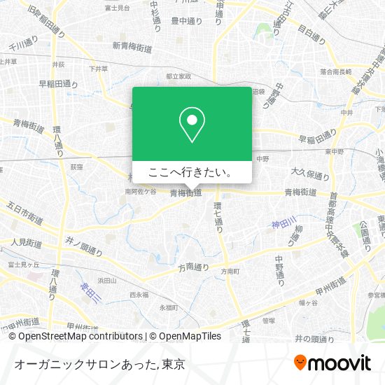 オーガニックサロンあった地図