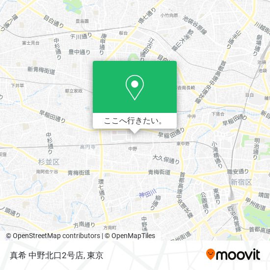 真希 中野北口2号店地図