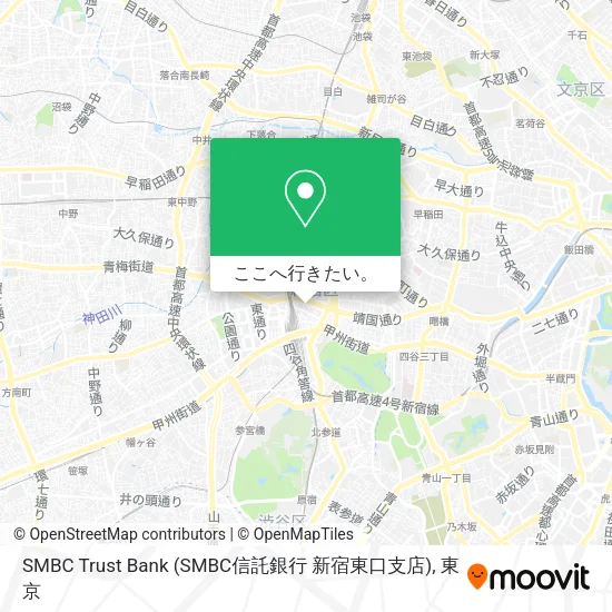 SMBC Trust Bank (SMBC信託銀行 新宿東口支店)地図