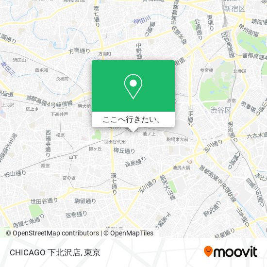 CHICAGO 下北沢店地図