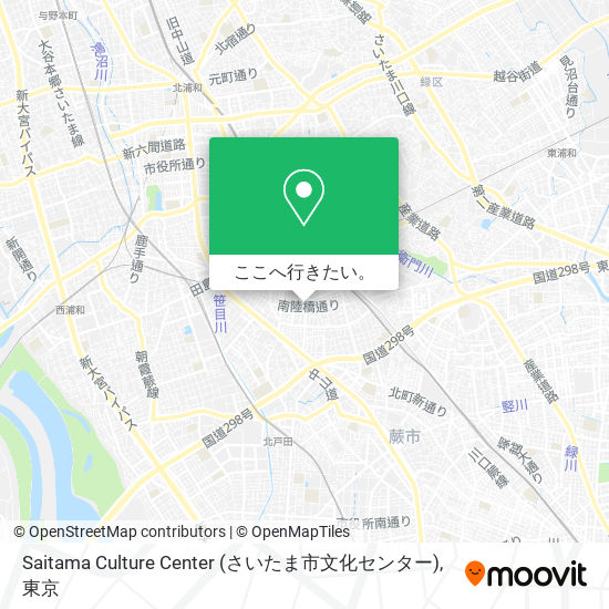 Saitama Culture Center (さいたま市文化センター)地図