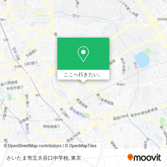 さいたま市立大谷口中学校地図