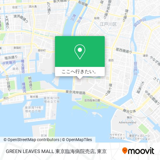 GREEN LEAVES MALL 東京臨海病院売店地図