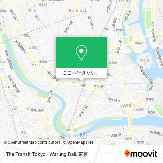 The Transit Tokyo - Warung Bali地図