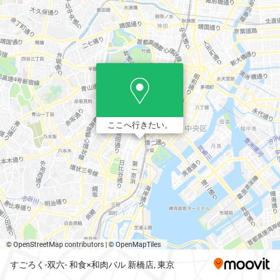 すごろく-双六- 和食×和肉バル 新橋店地図