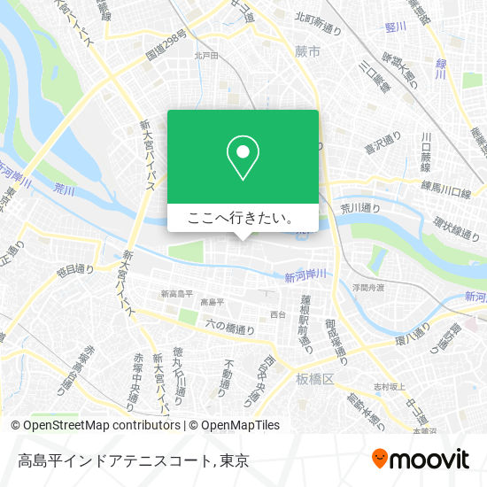 高島平インドアテニスコート地図