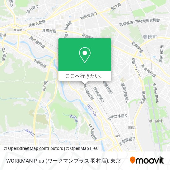 WORKMAN Plus (ワークマンプラス 羽村店)地図