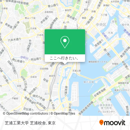 芝浦工業大学 芝浦校舎地図