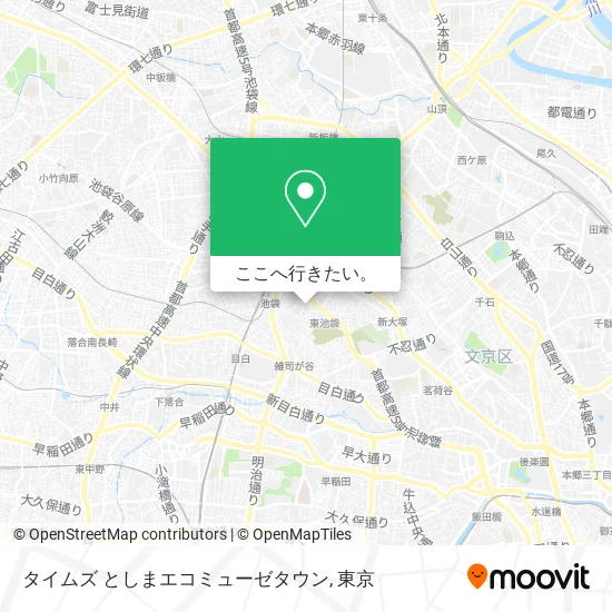 タイムズ としまエコミューゼタウン地図