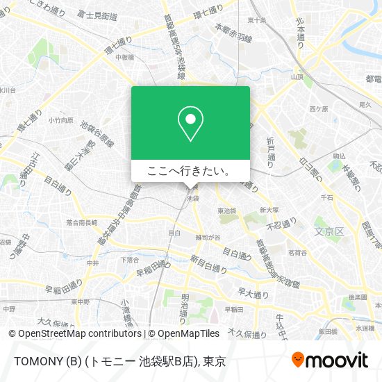 TOMONY (B) (トモニー 池袋駅B店)地図