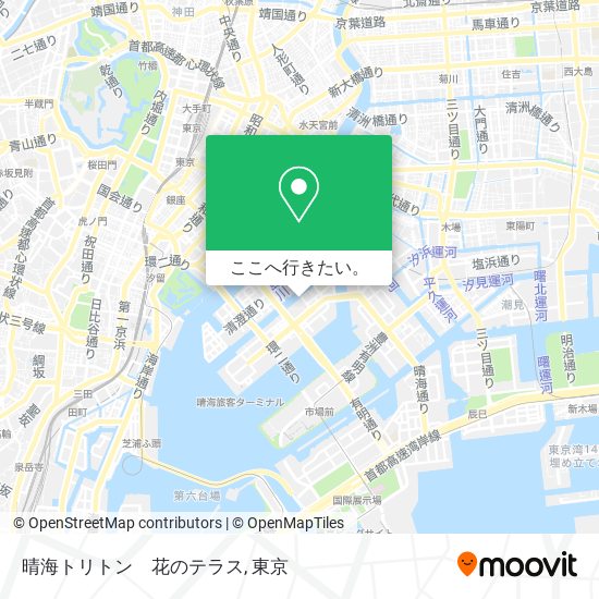 晴海トリトン　花のテラス地図
