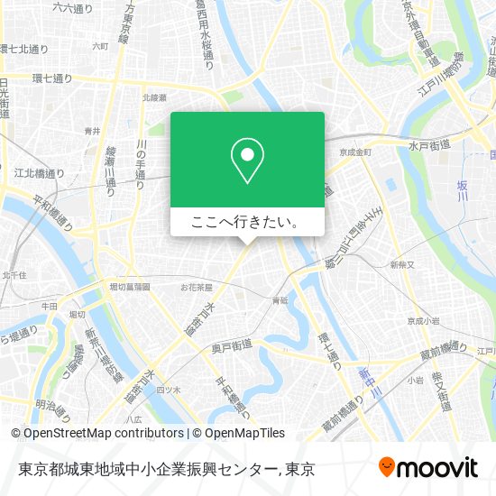 東京都城東地域中小企業振興センター地図