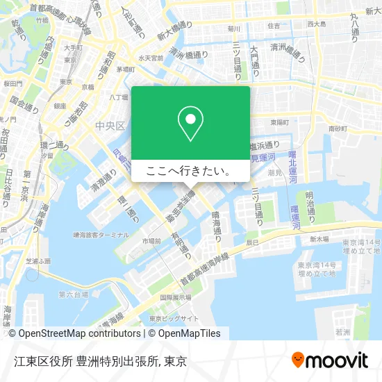 江東区役所 豊洲特別出張所地図