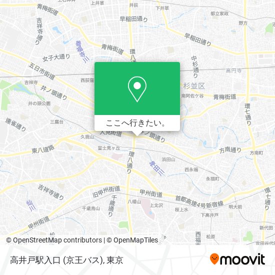 高井戸駅入口 (京王バス)地図