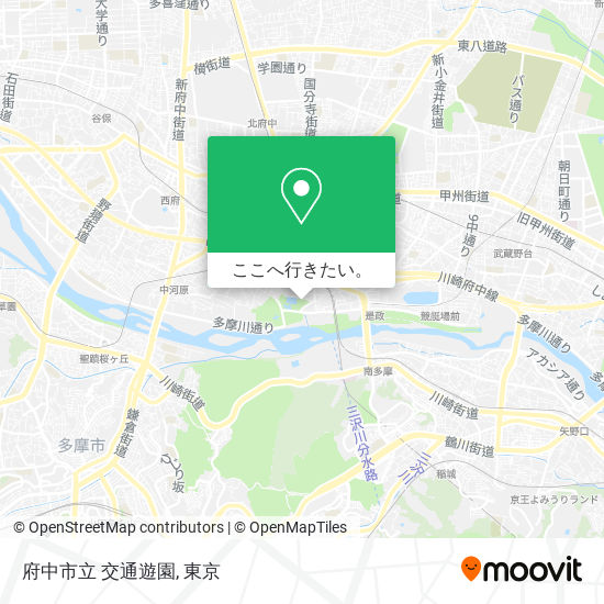 府中市立 交通遊園地図