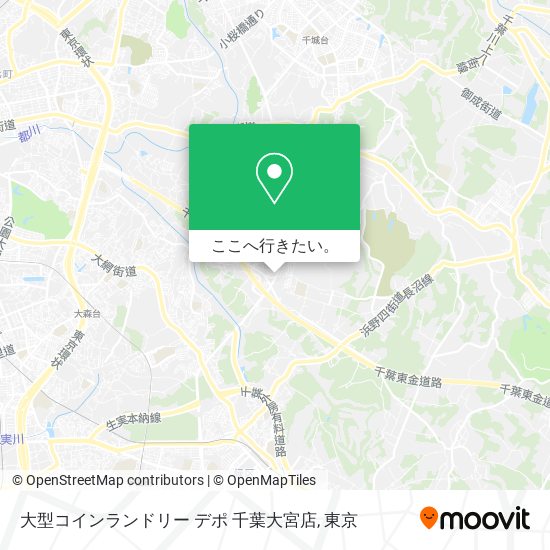 大型コインランドリー デポ 千葉大宮店地図