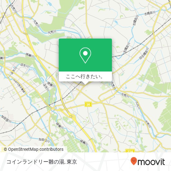 コインランドリー雛の湯地図