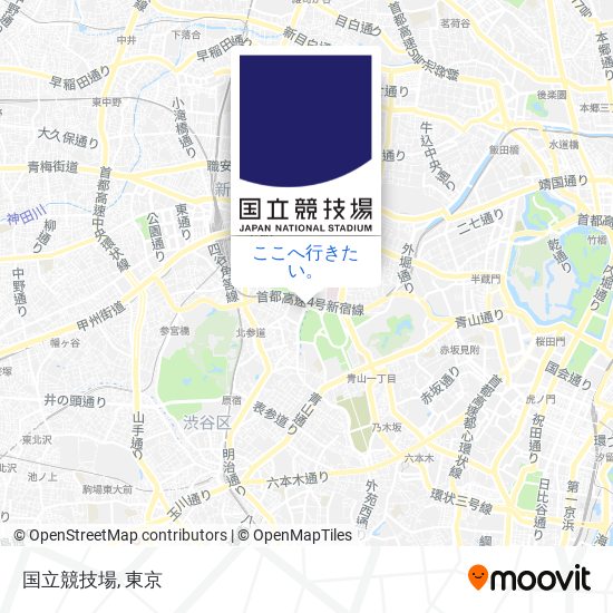 国立競技場地図