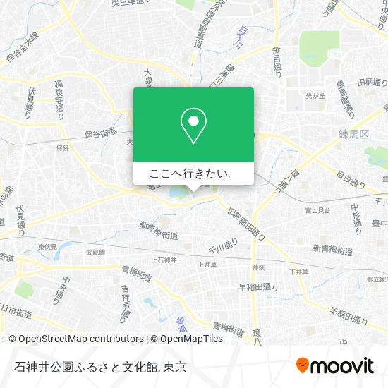 石神井公園ふるさと文化館地図