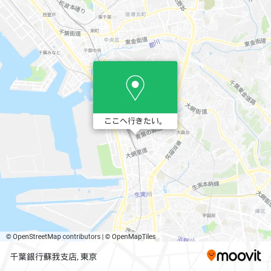 千葉銀行蘇我支店地図