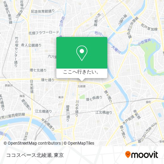 ココスペース北綾瀬地図