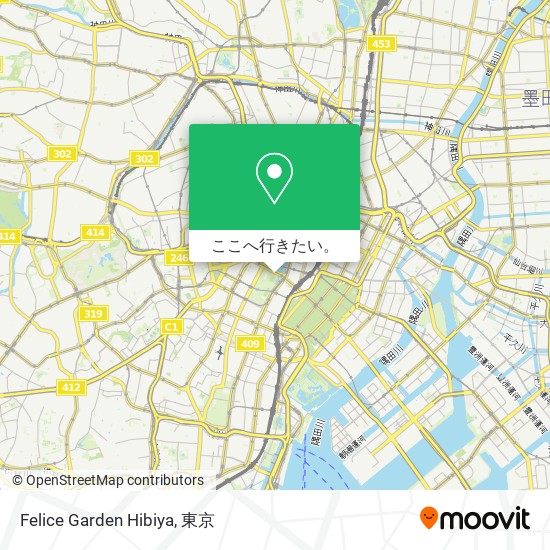 Felice Garden Hibiya地図