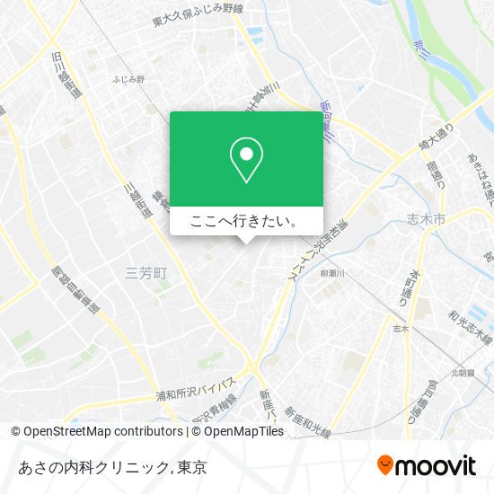 あさの内科クリニック地図