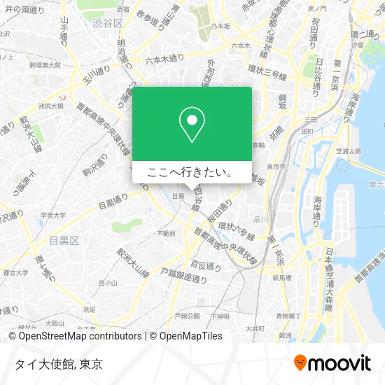 タイ大使館地図
