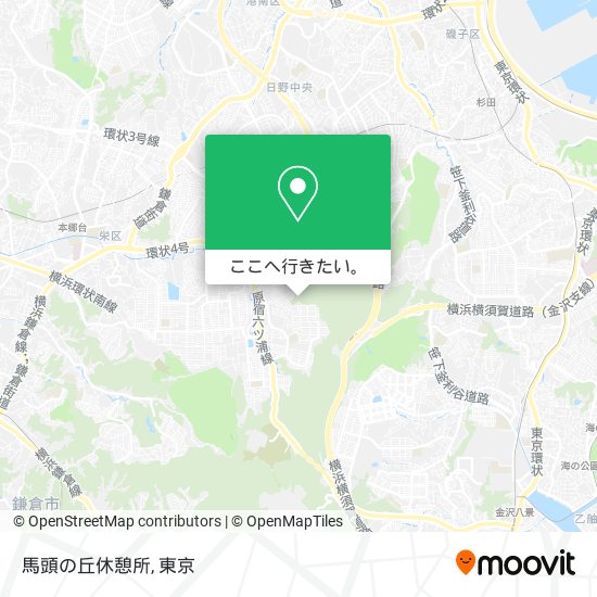 馬頭の丘休憩所地図