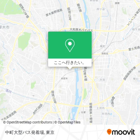 中町大型バス発着場地図