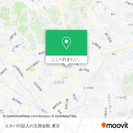 エホバの証人の王国会館地図