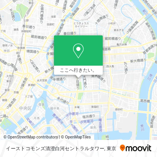イーストコモンズ清澄白河セントラルタワー地図
