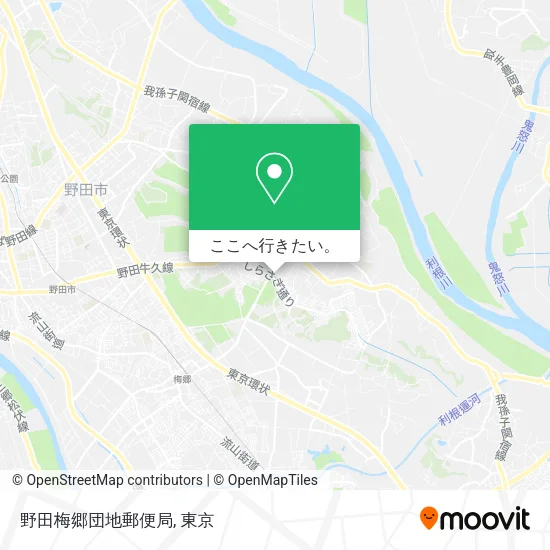 野田梅郷団地郵便局地図