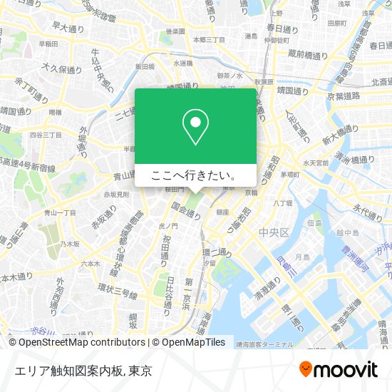 エリア触知図案内板地図