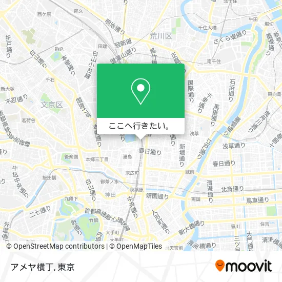 アメヤ横丁地図