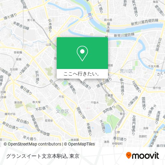 グランスイート文京本駒込地図