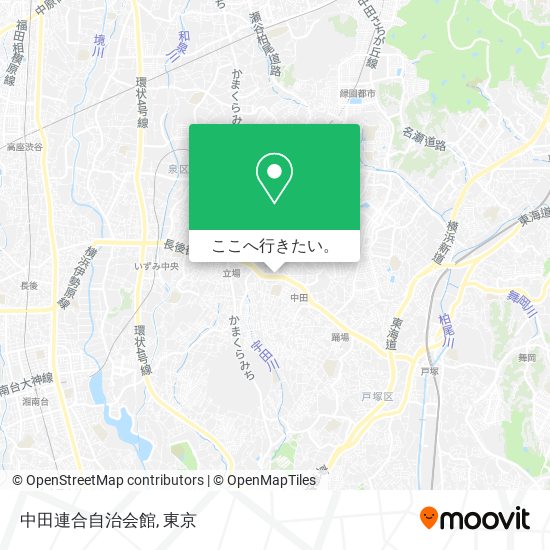 中田連合自治会館地図