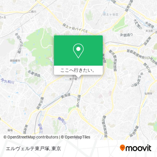 エルヴェルテ東戸塚地図