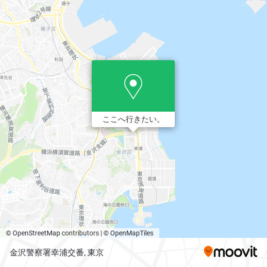 金沢警察署幸浦交番地図