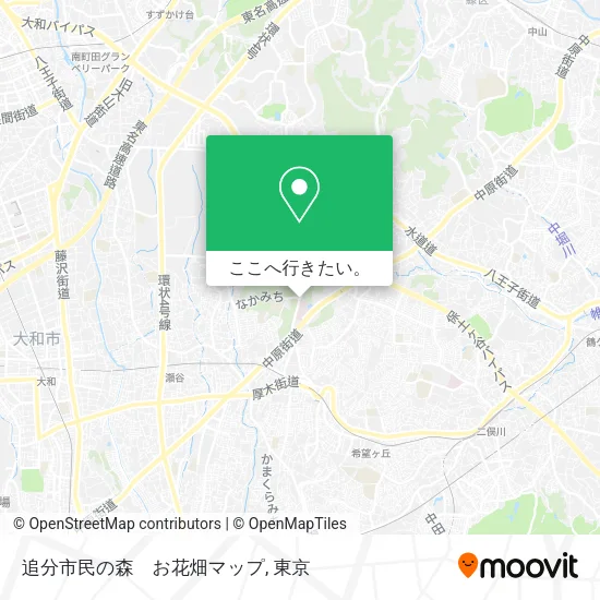追分市民の森　お花畑マップ地図