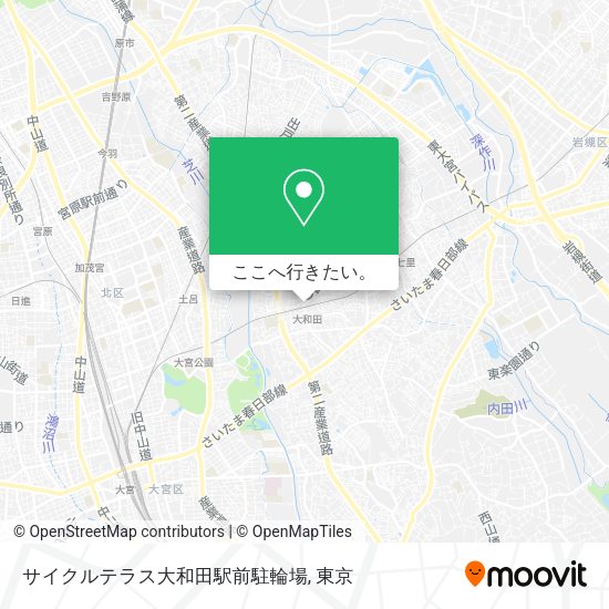 サイクルテラス大和田駅前駐輪場地図
