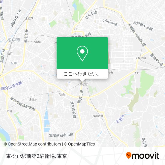 東松戸駅前第2駐輪場地図