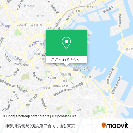 神奈川労働局(横浜第二合同庁舎)地図
